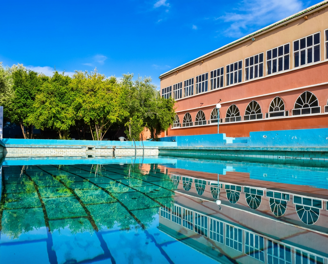 Auberge Targa Taliouine Pool Building View Enhanced